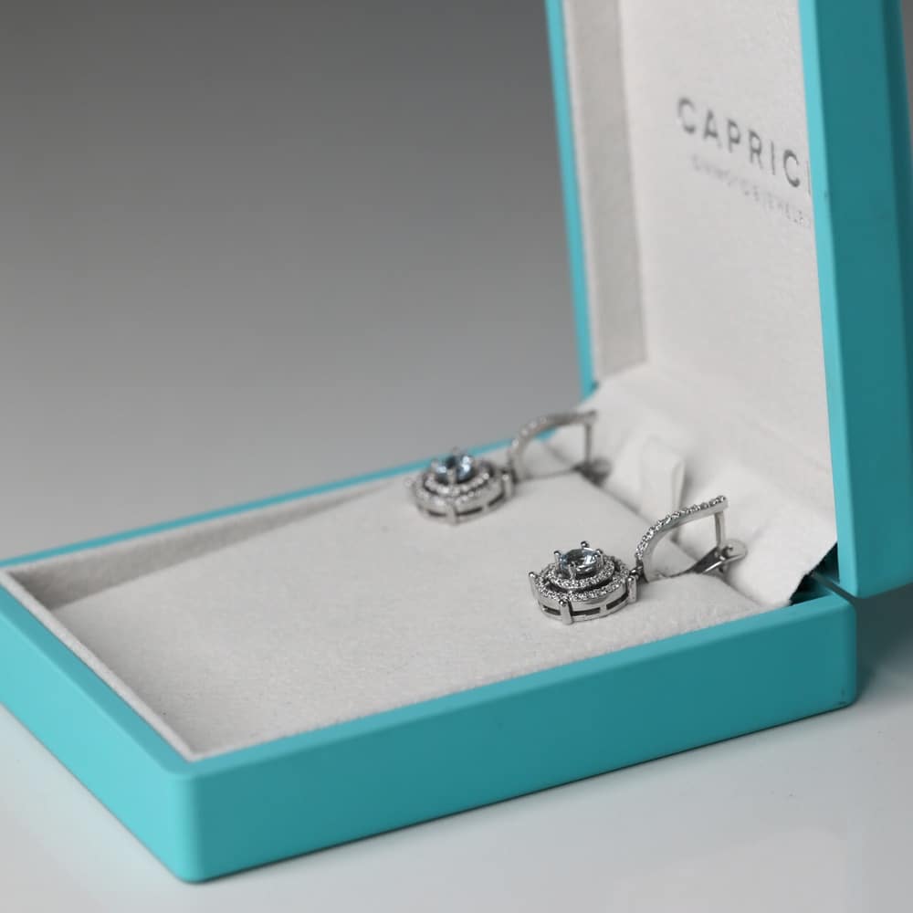 Diamond and Gem Stone Earrings