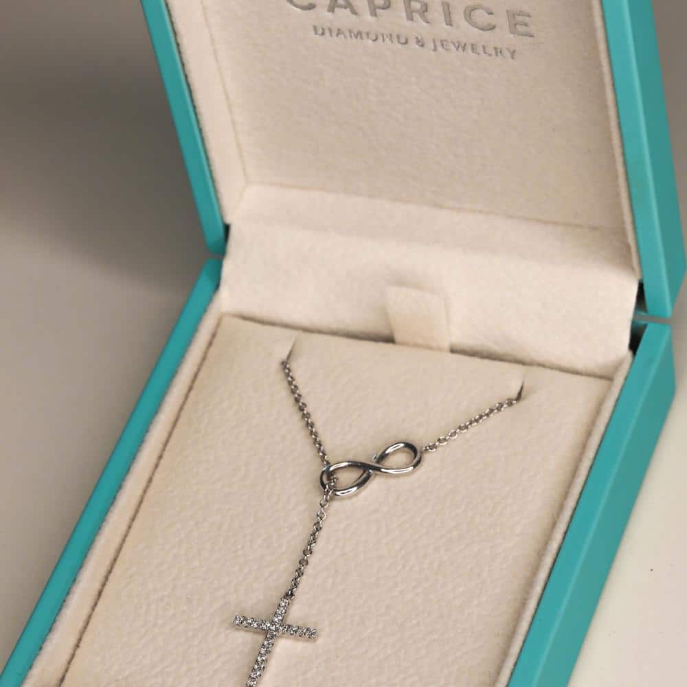 Infinity Cross Diamond Necklace