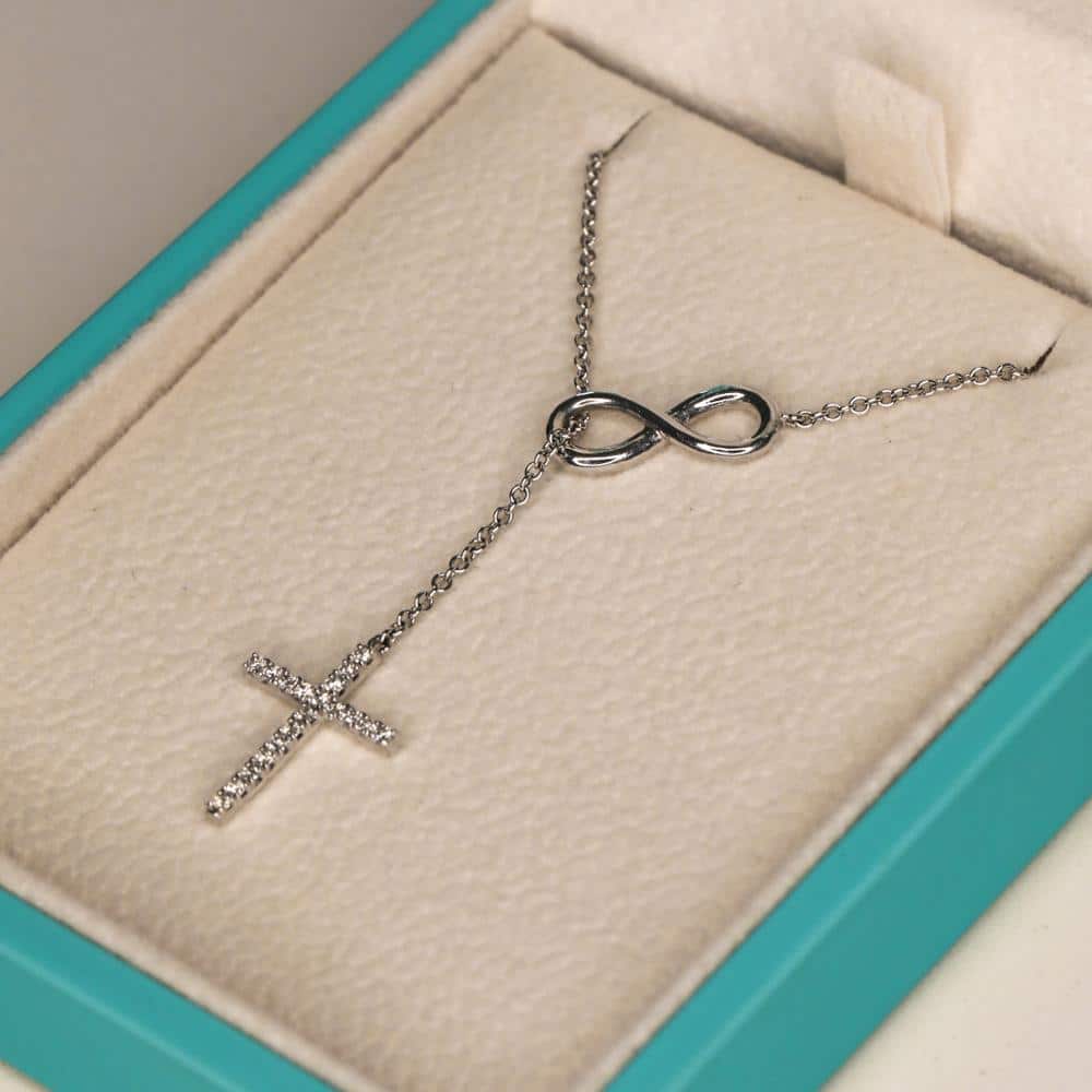 Infinity Cross Diamond Necklace