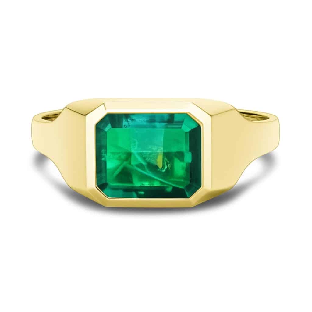Diamond and Gem Stone Ring for Men