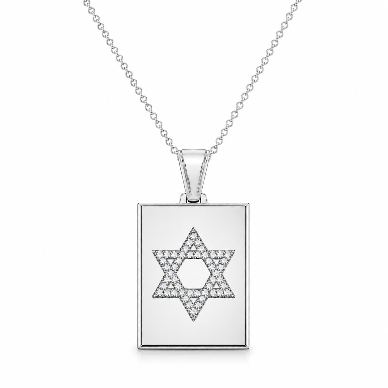 Diamond Star of David Pendant