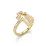 Diamond Cross Ring