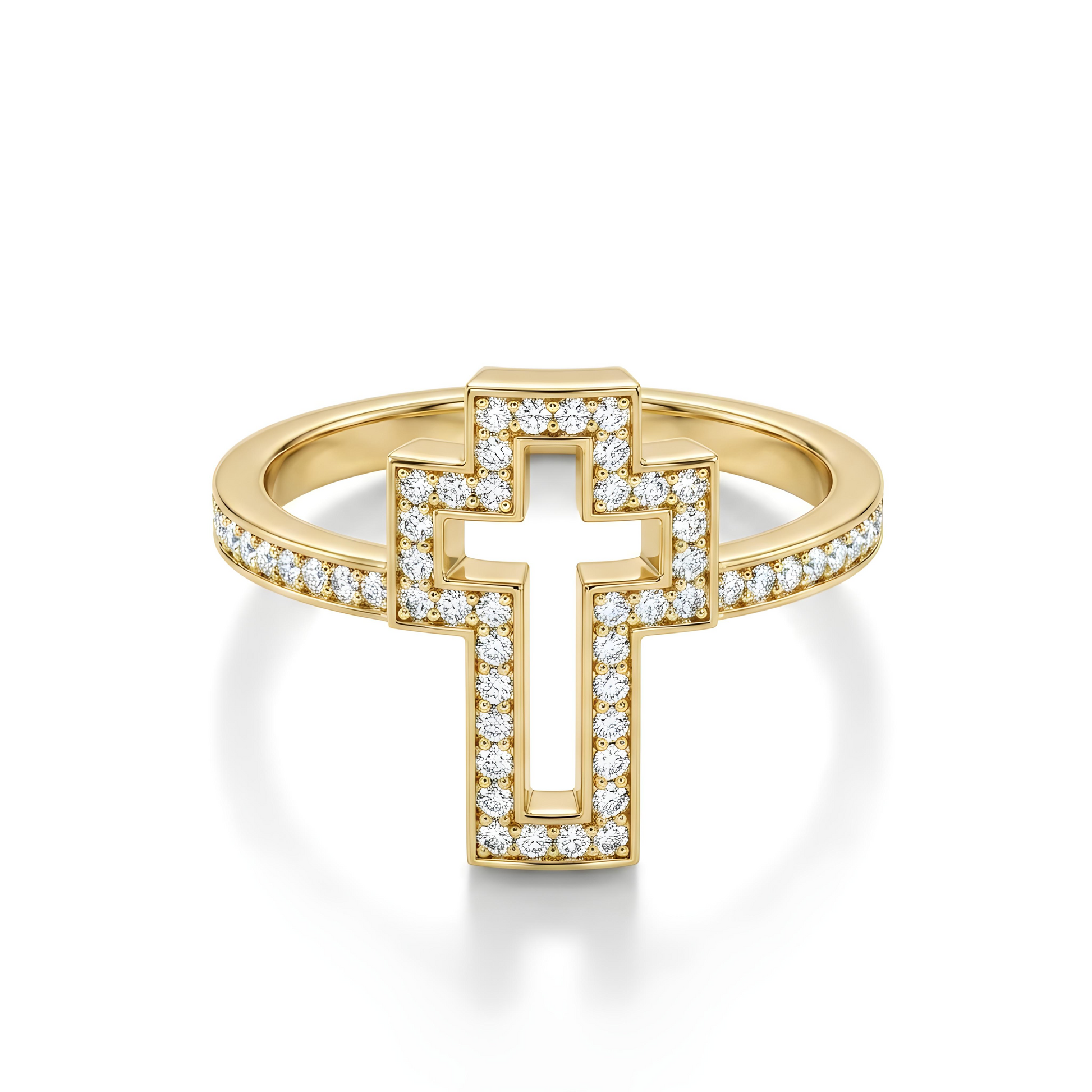 Diamond Cross Ring