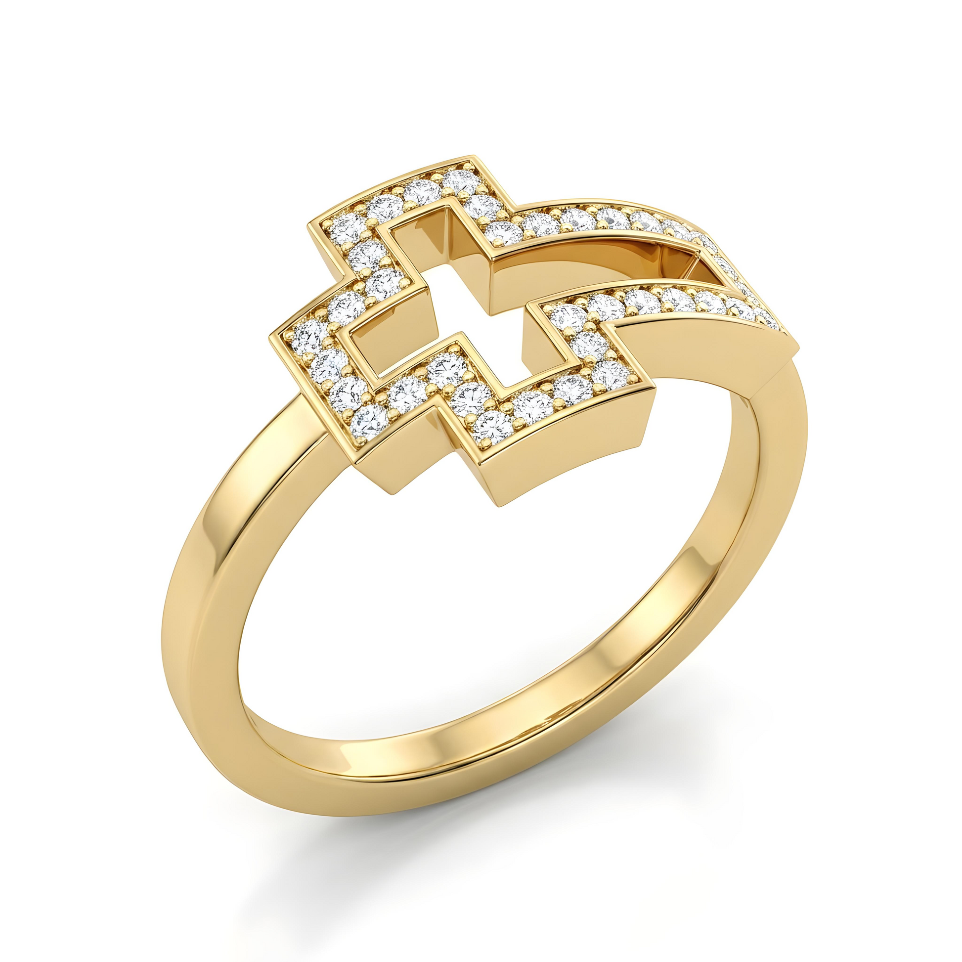 Diamond Cross Ring