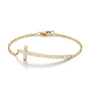 Diamond Cross Bar Bracelet