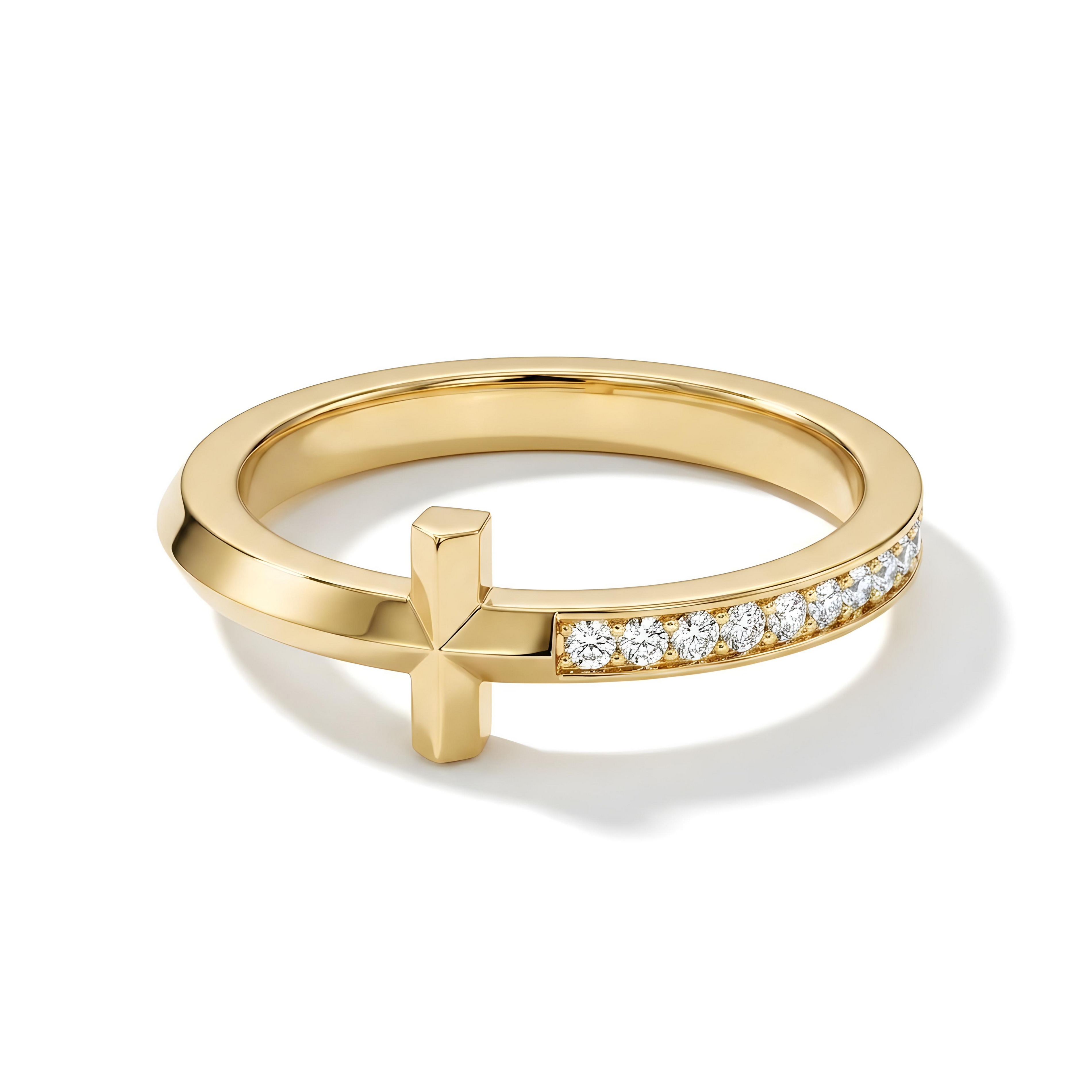 Diamond Cross Ring