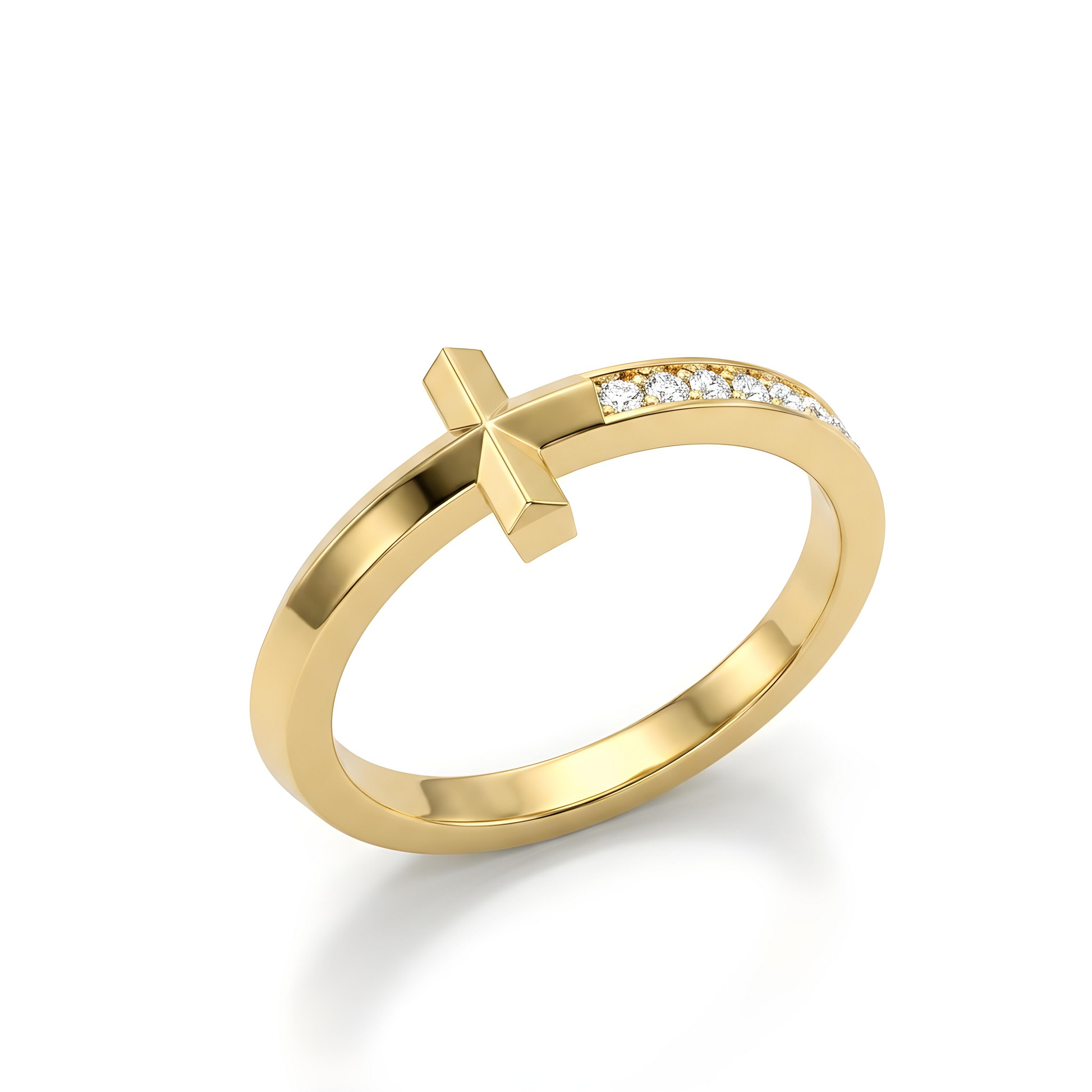 Diamond Cross Ring