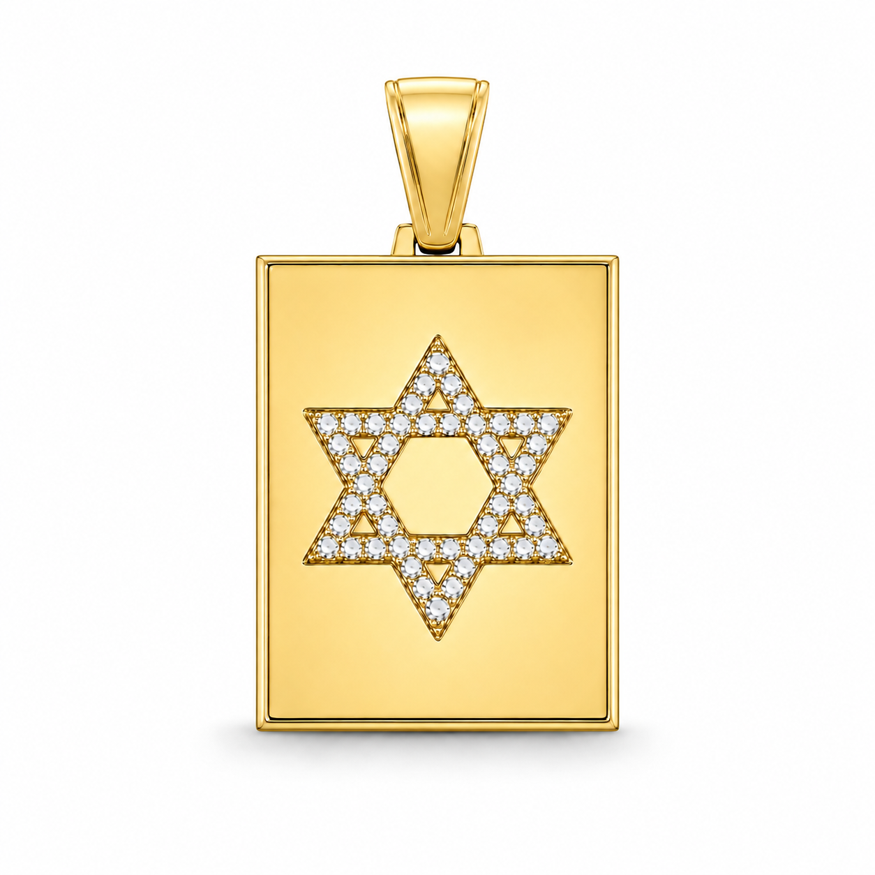 Diamond Star of David Pendant