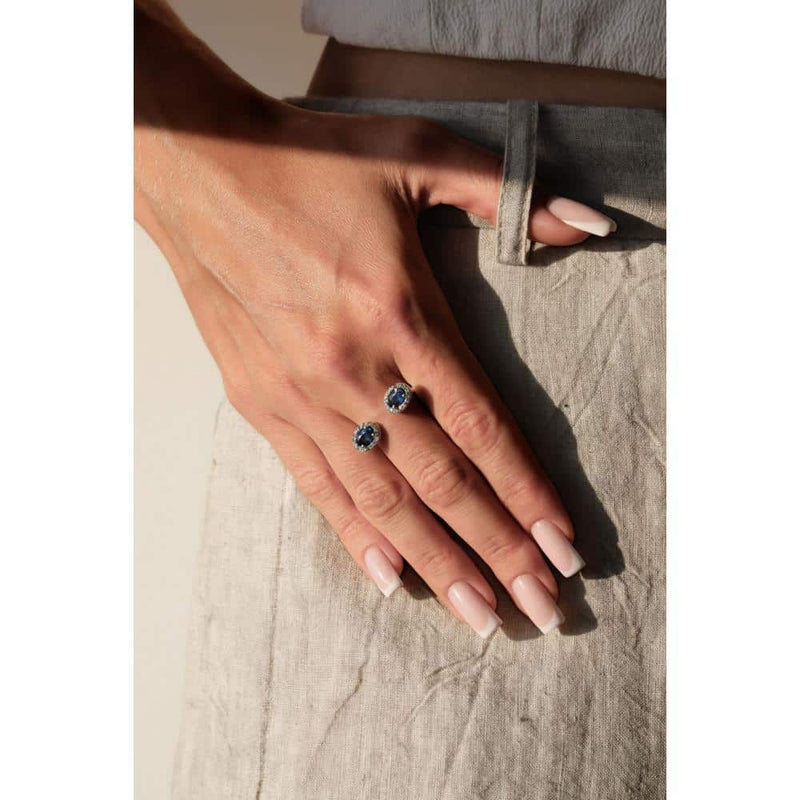 Diamond and Gem Stone Ring