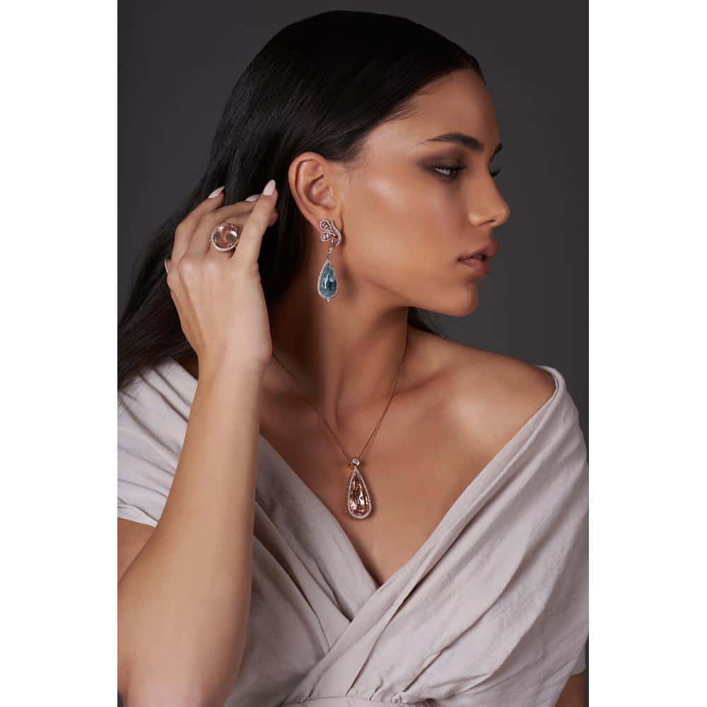 Diamond and Gem Stone Pendant