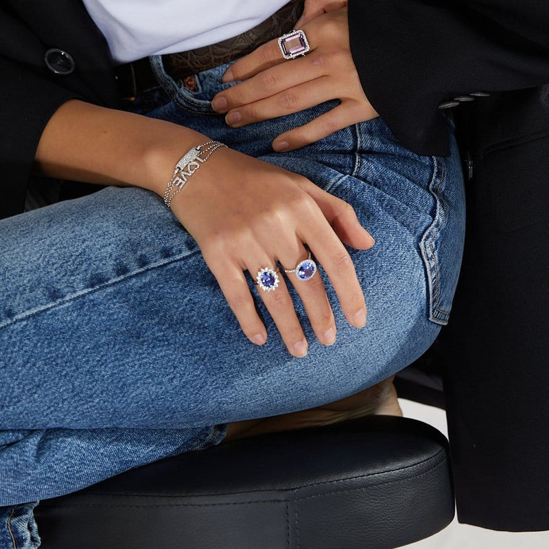 Diamond and Gem Stone Ring