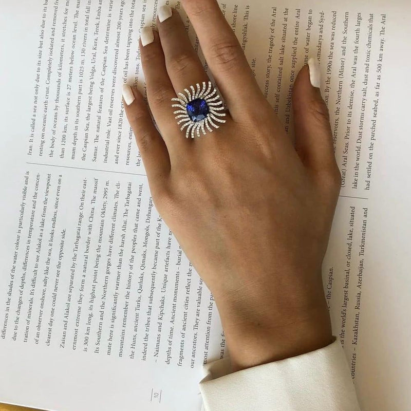Diamond and Gem Stone Ring